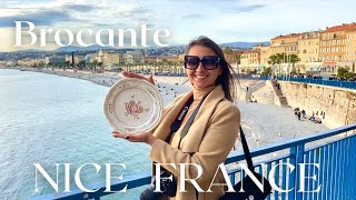 Brocante FRANCE Nice, French Riviera, Travel Nice Vlog, Brocante shopping France, French Lifestyle