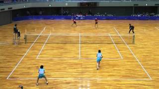 '16 全日本インドアソフトテニス選手権大会　女子　準決勝　1