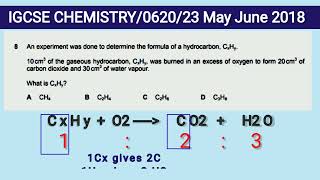 IGCSE CHEMISTRY/0620/23/MJ/2018/Q8