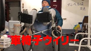 【修行】車椅子でウイリーが出来るようになる