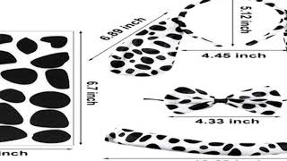 PESENAR Halloween Dalmatian Costume Set Dog Ears Headband kit for Christmas New Year cosplay or part