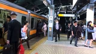 Yotsuya Platform Walk 四ッ谷駅ホームの様子 (130405)