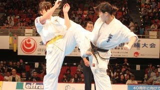 ‪【新極真会】第28回全日本ウエイト制大会 ‬女子重量級決勝戦 KARATE