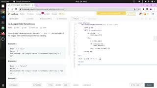 39. Longest Valid Parentheses Leetcode Python stack solution explained
