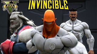 GTA 5 - Allen, Omni-man, and Battle Beast Escape Prison | Invincible