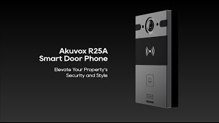 Akuvox R25A SIP Video Intercom – Advanced Security Meets Modern Design