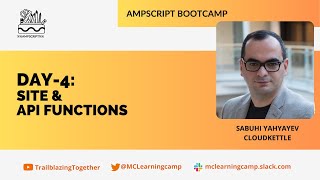 Ampscript Bootcamp - Site and API functions