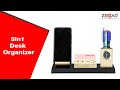 5in1 Desk Organizer || Elegant Metal Work || Model 585 || ZEGAR || ZED Gift || Model 585