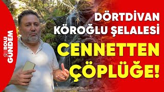 Bolu Dörtdivan Köroğlu Şelalesi'nde İnsan Elinin Yıkıcı İzi: Cennetten Çöplüğe!