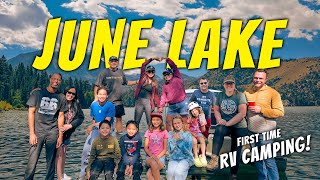 How is RV CAMPING like? (June Lake, CA & Golden Pine RV Camp) 🚤 | VLOG 54