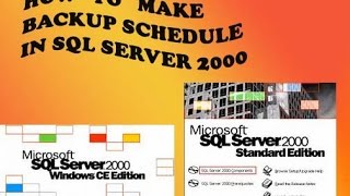 How to create a backup Maintenance Plan in SQL Server 2000