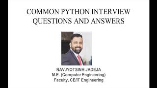 PYTHON INTERVIEW QUESTIONS AND ANSWERS| DICTIONARY IN PYTHON | EXAMPLE | FREQUENTLY ASKED QUESTIONS
