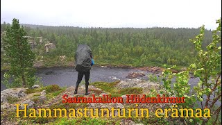 Saarnaköngäs, Saarnakallio hiidenkirnu, Ivalojoki, Hammastunturin erämaa