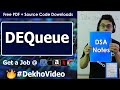 Double-Ended Queue in Data Structure (DE-Queue Explained)🔥