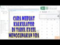 How to Create a Calculator in an Excel Table With VBA