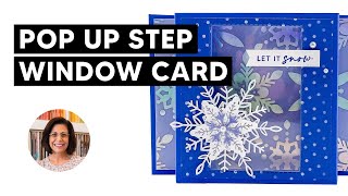 🔴Make this Pop Up Step Window Card for Christmas