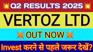 Vertoz Advertising Q2 Result🔴Vertoz Result🔴Vertoz Advertising Limited🔴Vertoz Advertising Latest News