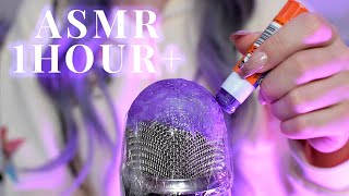 ASMR 1+ Hour Glue Stick On Mic Sticky BRAIN MELTING Triggers (No Talking)