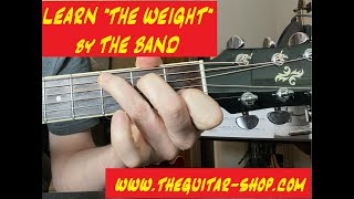 Learn to play The Weight by The Band on the guitar -Wayne Thompson guitar lessons in Lancaster Pa