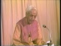 J. Krishnamurti - Rishi Valley 1985 - Discus. with Students 1 - What is the taste of fear?