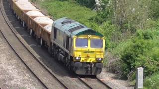 Bank Holiday engineering trains in Gloucester filmed over 3 days. 28th 29th and 30th