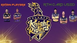 IPL2018:Players Retained & RTM Card used//