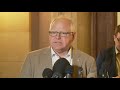 WATCH LIVE: Gov. Walz holds special session press conference