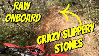 SLIPPERY Enduro test in Italy! RAW POV!! Honda CRF300RX