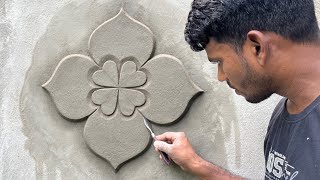 Amazing Wall Flower || Simple Heart Design || Raj M Bhadrak