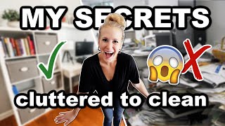 UN-MOTIVATED? WATCH THIS! ❤️😱 5 secrets that WORK to go from CLUTTERED to CLEAN (office edition!)