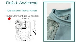 Nähen: Offenkantiges Bündchen