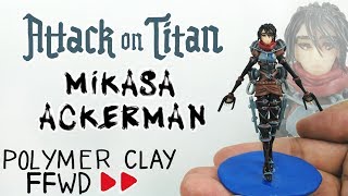 Mikasa Ackerman - Attack on Titan - Polymer Clay Tutorial FFWD