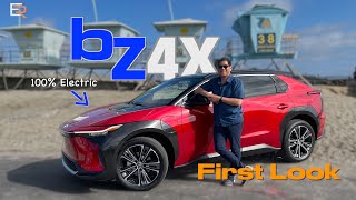 2023 Toyota bZ4X EV // First Look Up Close Review