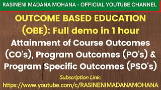Attainment of Course Outcomes (CO's), Program Outcomes (PO's) & Program Specific Outcomes (PSO's)