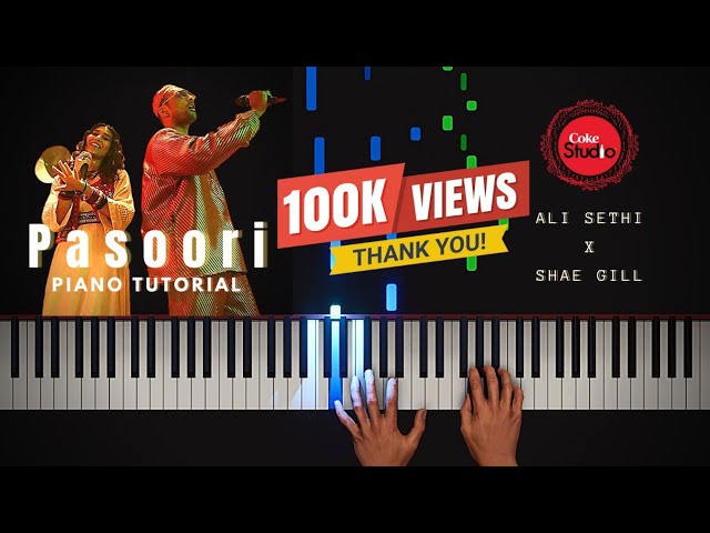 Pasoori Piano Tutorial Coke Studio Season 14 Ali Sethi X Shae