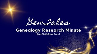 A 1-minute look at the memorial search function at Find A Grave