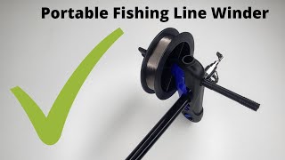 How to Spool Any Fishing Reel Using Cheap and Portable Mini Fishing Line Winder Spooler Machine [4K]