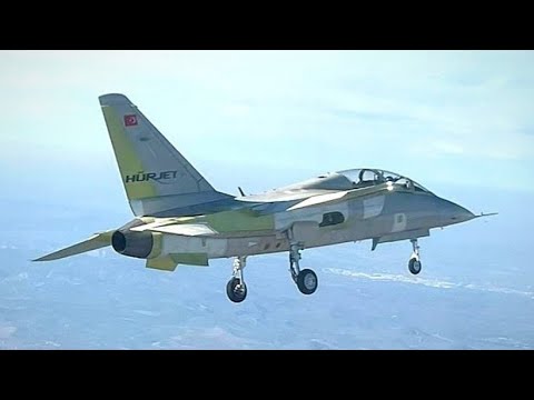 First Flight Of HURJET Trainer/Light Combat Aircraft By Turkiye - YouTube