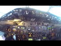 cockpit view md 83 with an incredible approach.