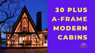 TOP 30 PLUS STUNNING A-FRAME CABIN IDEAS | EXTERIOR TRIANGLE HOUSE DESIGNS | RELAXING GETAWAY SPACES