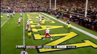 2013 Nebraska at Michigan Football Highlights