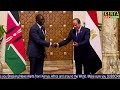 see what happened when ruto u0026 raila arrived in egypt today