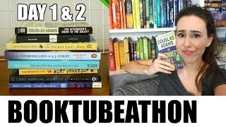 BOOKTUBEATHON DAY 1 & 2 || Readathon Reading Vlog 2018