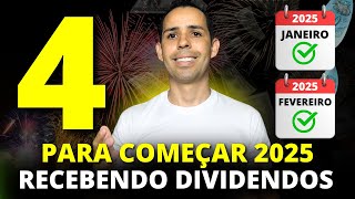 AS melhores AÇÕES para GANHAR DIVIDENDOS em Janeiro e Fevereiro de 2025