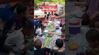 Nikmatnya‼️ Makan Ikan Bakar Bareng Bocil Di Pinggir #SUNGAI #bola #SSB