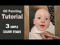 How to PAINT A PORTRAIT in OILS | Beginners Guide. BABY Portrait of Max.