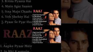 Raaz Movie All Songs||Bipasha Basu & Dino Raaz Movie AllSongs