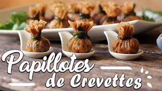 Papillotes de Crevettes - Le Riz Jaune