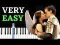 A Time For Us - Romeo & Juliet | BEGINNER Piano Tutorial