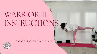 Warrior III Pose, Virabhadrasana III Instructions